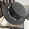 Sombrero de Paja Estilo Hepburn Francés para Mujer, Sombrero de Paja de Alta Gama, Sombrero de Copa Plana de Verano, Elegante Sombrero de Protección Solar para Vacaciones en la Costa para Mujer