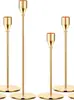 Conjunto Criativo de Velas de Ferro para Casamento Transfronteiriço, Galvanizado a Ouro, Peça Única para Decoração de Casa, Restaurante Ocidental, Bar e Mesa de Jantar