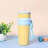 Vaso Gigante Aislado Acero Inoxidable 316 Vaso para Café Hielo Popote Vaso para Agua Portátil Gran Capacidad Regalo de Vacaciones