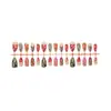 30 Piezas de Uñas Postizas Coloridas con Lunares y Forma de Almendra, Arte de Uñas Puramente Hecho a Mano, Uñas Postizas de Alta Gama, Producto Terminado al por Mayor
