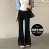 Pantalones largos de maternidad microacampanados para mujer, que no aprietan la barriga, nuevo modelo de verano 2026, ajustables, leggings sin soporte para usar sobre otras prendas