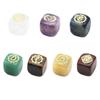 1343-Colorful Símbolo Quadrado Natural Cristal Ágata Pedra Set 7 Irregular Quadrado Saída de Fábrica