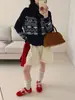 Cardigan Jacquard Tricô Fair Isle Color Block Vintage Novo Outono/Inverno 2026 com Design Casual Estiloso para Mulheres
