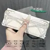 Nueva Moda Cat-Eye Retro Chica Hot Montura Grande Lentes Lisos Europeos y Americanos Lentes para Miopía Antiluz Azul Adelgazantes para Rostro Liso para Mujer