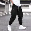 Pantalones cargo para hombre de estilo europeo y americano, con diseño de bolsillos, color verde militar, estilo jogger, secado rápido para exteriores, versátiles, al por mayor