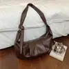 Cross2026 Nuevo Otoño Retro Versátil Bolso Dumpling Bolso de Axila Estilo Simple Versátil para Viajes Diarios Bolso de Hombro Único Cruzado