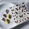 Dopamina Mariposa Colorida Pegatinas de Arte de Uñas diy Impermeables Autoadhesivas Usar Armadura Joyería Multifuncionales Pegatinas de Relieve