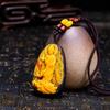 Incensário Flutuante Âmbar Fluorescente Pingente Bodhisattva Guanyin Colar Buda Maitreya Pingente de Dragão Corrente para Suéter Joias de Pedra Preciosa Masculina