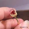 Anillo Exquisito de Corazón para Mujer Cao Shi Taobao Transmisión en Vivo, Anillo Elegante y Dulce Llamativo, Accesorios de Moda para Combinar Diariamente
