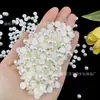 Destaque Não Poroso Branco Arroz Branco Puro Fundo Plano Semicírculo Pérola Imitação Meio Rosto Pérola Adesivo para Capa de Celular Acessórios de Unhas com Strass