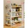 Prateleira de Armazenamento para Mesa, Organizador de Mesa, Estante Multi-Nível para Exibição de Livros, Painel Perfurado para Mesa de Escritório