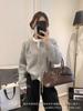 Cárdigan de Punto para Mujer 2025 Nuevo Otoño e Invierno Moda Coreana para Mujer Cuello Redondo Cremallera Chaqueta Suéter Top Moda para Mujer