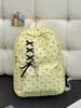 Mochila Atmosférica Personalizable para Chicas de Secundaria con Estampado de Lunares, Nuevo Modelo 2025, Mochila Ligera de Viaje para Mujeres