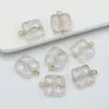 Estilo Chino Nuevo Retro Colgante de Flor de Vidrio Accesorios para Pulsera de Tejido DIY Pendientes Pasador Borla Materiales para Accesorios de Joyería