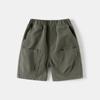Pantalones de Moda para Niños 2026 Estilo Nuevo Pantalones Cortos a la Rodilla para Niños Estilo Coreano Casual para Niños Color Sólido Pantalones Cortos Tendencia Venta al por Mayor