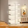 Estante de Livros Simples Prateleira de Chão Rack de Armazenamento Armário de Parede Integrado para Sala de Estar Armário de Armazenamento Rack de Armazenamento Doméstico Estante de Livros para Escritório