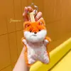 Jinnew Original Aconchegante Estilo Europeu Pequeno Animal Acalmante Pelúcia Ornamento Pendurado Fofo Pingente de Bolsa Pequeno Presente