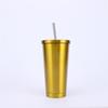 Acero Inoxidable Gran Capacidad 750ml Taza Portátil para Coche para Parejas con Color Degradado, Vaso de Hielo de Verano, Aislamiento Térmico