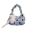 Bolso de Mujer de Moda 2026 Casual Lunares Moda Bolso de Mano Bolso de Hombro Estilo Hong Kong Elegante Gran Capacidad Bolso de Hombro Cruzado