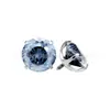 Brincos de Zircônia com Corte de Aranha no Fundo Redondo de Liga de Titânio F136 Studs para Orelha Studs para Cartilagem da Orelha Cabeça de Joia com Rosca Interna de Titânio G23 Studs para Orelha