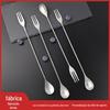 Aço inoxidável longa barra colher 32cm longa alça misturando vara cocktail misturando vara café leite chá misturando colher barra colher colher barra