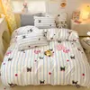Juego de Cuatro Piezas con Temática de Coches, Funda Nórdica de Algodón Puro, Sábana Bajera Ajustable, Juego de Tres Piezas 1.35m Juego de Ropa de Cama de Cuatro Piezas para Hombre