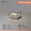 Luminária de Cabeça de Coluna Externa Lâmpada de Villa Moderna Simples Solar Aço Inoxidável Impermeável Iluminação de Pátio Lâmpada Decorativa de Pátio