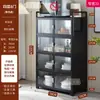 Aparador Vitrina Gabinete de Cocina para el Hogar Gabinete Multifuncional para Té Gabinete de Aleación de Aluminio Gabinete de Almacenamiento Gabinete Organizador