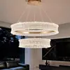 Lustre de sala de estar estilo italiano, luxo leve, de alta qualidade, moderno e elegante, nova iluminação de espectro total para quarto e sala de jantar, iluminação Zhongshan 055L