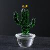Vaso de Planta de Vidro Sala de Estar Mesa de Jantar Ornamentos de Quarto Feito à Mão Criativo Luz Luxo Decoração de Casa Gabinete Arte