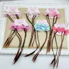 Presilhas de Cabelo Trançadas com Laço para Crianças, Pentes de Princesa, Acessórios de Cabelo para Apresentações de Bebês, Atacado de Lojas de Dólar