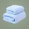 Toalla de Burbujas Transfronteriza Vellón Coral Absorbente Espesado Lavado Facial Adulto Hogar Traje de Toalla de Baño Venta al por Mayor Personalización
