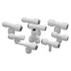 Accesorios para purificador de agua 2 puntos 3 puntos conexión en T purificador de agua doméstico grifo adaptador reductor universal