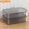 Caixa de Armazenamento Transparente Grande Capacidade Doméstica Guarda-Roupa Roupas Caixa de Plástico Baú de Brinquedos Organização de Armazenamento Cesto de Armazenamento