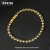 Pulseira Tennis Colorida de Aço Titânio com Zircônia Full Diamond Luz Verde Luxo High-End Hip-Hop Europeu e Americano Pulseira de Aço Inoxidável Europeu e Americano