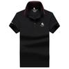 Camisa polo de manga curta masculina 2021 nova camiseta de lapela verão negócios casual moda ma biao bordado gola alta top