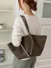 Outono Inverno 2026 Moda Retrô Europeia Americana Bolsa Tote Simples Casual Portátil Grande Capacidade Bolsa de Ombro Único