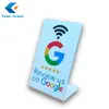 Tarjeta de Reseña de Punto NFC PVC Soporte Código QR Tabla de Reseña de Puntos de Google Tarjeta en Forma de L Táctil Tarjeta NFC de Reseña