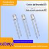3mm nevoeiro vermelho cabeça redonda perna curta f3 nevoeiro luz vermelha leitosa luz vermelha luz vermelha LED contas de diodo emissor de luz diodo emissor de luz