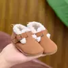 Zapatos de Invierno para Bebé de 0-1 Año Calientes con Forro de Felpa para Niños y Niñas Zapatos para Recién Nacidos y Primeros Pasos de 0-6-12 Meses