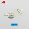 Hebillas en Forma de D para Equipaje al por Mayor en Stock, Bolsos para Ropa, Hebillas de Anillo D de Alambre Plano, Anillos en Forma de D, Hebillas Semicirculares, Accesorios de Metal para Bolsos