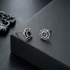 Pendientes de Cruz de Zirconia Transfronterizos para Hombres, Pendientes Deslumbrantes de Rayo Nicho para Mujeres, Nuevo Modelo 2026, Envío 24H