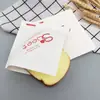 Bolsa de Papel Triangular, Bolsa de Empaque para Pan Sándwich de Papel Kraft a Prueba de Grasa, Bolsa Gruesa Recubierta para Empaque para Llevar Soufflé