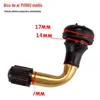 Aspirador de pneu de motocicleta de carro elétrico válvula de cobre puro boca curva borracha cobre puro pequeno médio grande bico de ar de boca curva acessórios para pneu