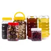 Garrafa Plástica de Mel C 2kg 1kg 5 0,5kg Pacote 1000g Pote Transparente Espessado com Tampa para Picles Alimentos Selado W