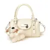 Moda Primaveral 2026 Bolso de Bolos Moderno con Textura Única, Lindo y Fresco Bolso Pequeño Cruzado con Lazo en Forma de Corazón