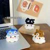 DIY Halloween Dress-up Pequeno Fantasma Pingente Tecido à Mão Bolsa Acabada Acessórios Bonito Casal Namorada Chaveiro
