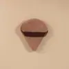 Nuevo Puff Triangular de Terciopelo Suave de Venta Caliente que No Absorbe el Polvo, Puff Abanico tipo Cushion para Fijar Polvos Sueltos