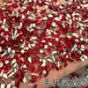 Huazi 1 Imitação:1 Grande Vermelho K9 Formato Especial Borda Invertida Fundo Plano Diamante Não Caindo Joias de Diamante de Luxo Leve Ano Novo DIY Flash Nail Art Diamante