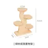 Estante para Flores para Repisa de Ventana de Madera Maciza, Soporte Decorativo Creativo para Suculentas, Estante de Almacenamiento Multinivel para Escritorio en Esquina de Balcón Interior